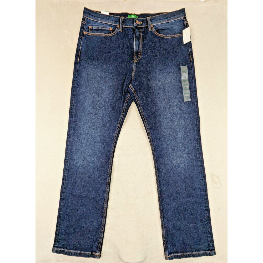 Dip Jeans Sz 40x32 Straight Fit Medium Wash Blue Stretch men New N6
